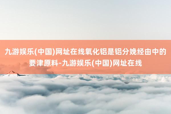 九游娱乐(中国)网址在线氧化铝是铝分娩经由中的要津原料-九游娱乐(中国)网址在线