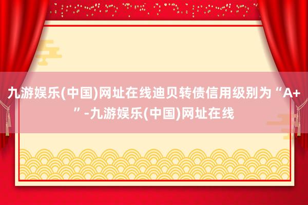 九游娱乐(中国)网址在线迪贝转债信用级别为“A+”-九游娱乐(中国)网址在线