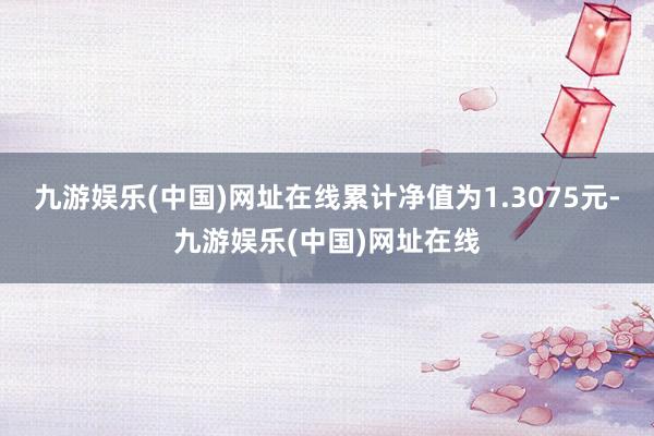 九游娱乐(中国)网址在线累计净值为1.3075元-九游娱乐(中国)网址在线