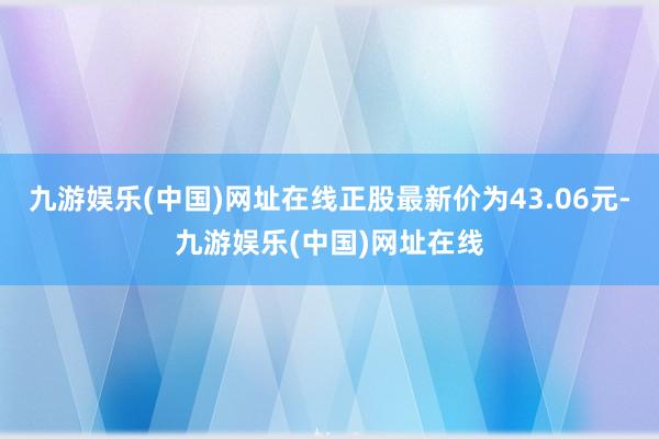 九游娱乐(中国)网址在线正股最新价为43.06元-九游娱乐(中国)网址在线