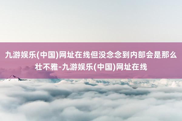 九游娱乐(中国)网址在线但没念念到内部会是那么壮不雅-九游娱乐(中国)网址在线